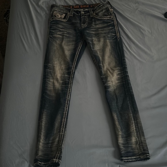 Rock Revival Jeans 32 waist, only worn once. - Picture 2 of 7
